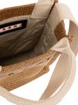 Сумка-тоут из плетеной рафии Marni, нейтральный - фото 6
