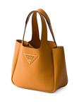 Мини-сумка Prada из кожи, оранжевый - фото 3