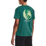 Футболка project rock globe t-shirt 'coastal teal' Under Armour, мультиколор - фото 4