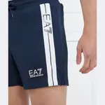 Шорты стандартного кроя Ea7, синий - фото 4