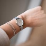 Часы Ruby Petite Silver White Mesh Burker - фото 3