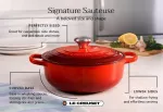 Кастрюля Le Creuset Signature, 3500 мл, морской - фото 6