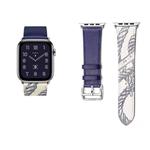 Vobafe Часы Strap Apple Compatibility Cowhide Leather Material 43mm, Imported Swift cowhide ★ brown - фото 5