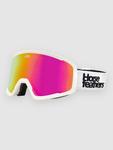 Очки для сноуборда Horsefeathers Huck White white, mirror pink - фото