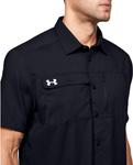 Under Armour мужская рубашка Motivator Coach's Button Up, Black/White - фото 7