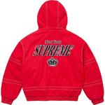 Supreme Тканевая бейсбольная куртка Mitchell & Ness, Red/Red - фото