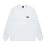 Футболка Stussy Basic Long-Sleeve Tee, White - фото
