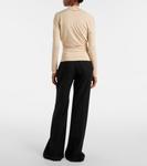 Фини топ из драпированного джерси Tove, кремовый - фото 3