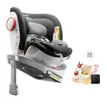 Детское автокресло Second Hand Rotation 0-7 лет OWL, серебристо-белый - фото 11