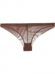 Сетчатые трусы-брифы Maison Close, коричневый - фото
