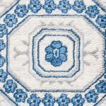 Ковер SAFAVIEH, 61 x 122 см, Brentwood Collection Cream/Blue BNT816 Oriental Medallion Non-Shedding для гостиной и спальни - фото 5