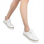 Женские кроссовки Neive в белом цвете AGL - фото 5