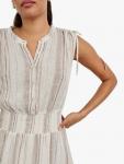 Платье Melodie в полоску из льна Rails, White/Brown - фото 3