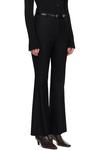 Черные расклешенные брюки в стиле вестерн с поясом LE17SEPTEMBRE - фото 2