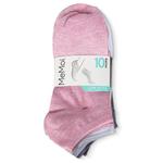 Низкий носок Solid, набор 10 пар Memoi, Black - фото 2