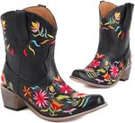 Женские западные ботинки MRKEWUNEY, 32 Black - фото 2