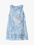 Детское платье-сарафан с цветочным принтом из сетки Angel & Rocket, Blue/Multi - фото 6