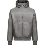 Замковая куртка-бомбер Moncler, серый - фото