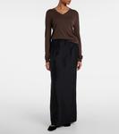 Балетки из телячьей кожи The Row, черный - фото 3