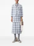 Блейзер  в клетку Thom Browne, белый - фото 2
