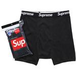 Боксеры Supreme x Hanes Boxer Briefs (4 Pack), Black - фото