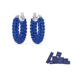 Swarovski Кристальные родированные серьги Women's Blue - фото