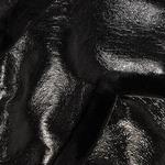 Куртка Ottolinger Shearling Fitted Multiline Jacket, Shinny Black - фото 3