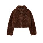 Nerdy Бархатная куртка женская коричневая, Brown - фото