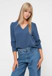 Блуза Vero Moda VMESME LS WVN GA, Dark Denim/Dark Blue - фото 4