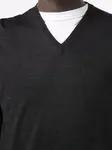 Джемпер с V-образным вырезом Fedeli, черный - фото 5