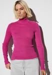 Джемпер Next ROLL NECK , Bright Pink Sparkle/Pink - фото