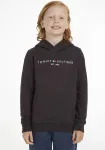 Толстовка с капюшоном Tommy Hilfiger "ESSENTIAL HOODIE" для мальчиков и девочек, черный - фото
