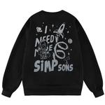 Свитшот унисекс The Simpsons, лунно-голубой - фото