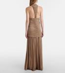 Орион собранное платье с рюшами Christopher Esber, Clay - фото 3