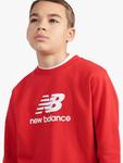 Детский хлопковый свитшот с логотипом New Balance, True Red - фото 4