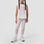 Майка детская Burberry, белый / розовый - фото 3