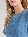 Мини платье TOPSHOP, Blue denim - фото 3