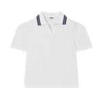 FILA Поло для женщин Cloud White - фото