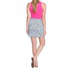 Юбка-шорты с принтом листьев, белый/неоновый микс Multiples - фото 3