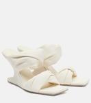 Кожаные мюли Twisted Cantilever 80 Rick Owens, Milk - фото