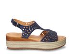 Сандалии Bella Vita Ann Espadrille Wedge Sandal, Navy Suede - фото 5