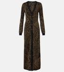 Кардиган из шерстяной ламе с принтом пейсли Etro, Multicolor Black Base - фото