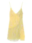 Платье на тонких бретельках с декором Roberta Einer, желтый - фото