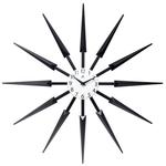 Настенные часы Infinity Instruments Celeste Sunburst, цвет Dark Brown - фото