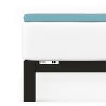 Покрывало Schlafgut бирюзовый, 140-160/200-220 см - фото 4