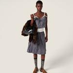 Топ Duchesse MIU MIU, серый - фото 2