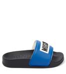 Резиновые шлепанцы с логотипом Moschino Kids, мультиколор - фото 3