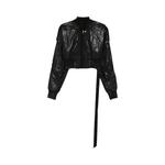 Куртка Rick Owens DRKSHDW Cropped Bomber Flight Jacket 'Black', черный - фото