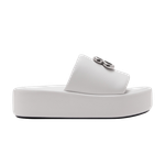 Шлепанцы Balenciaga Wmns Rise Slide 'White Silver', белый - фото