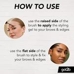 Оттеночный гель Glued Brows & Edges темно-коричневый 16 мл Got2b - фото 3